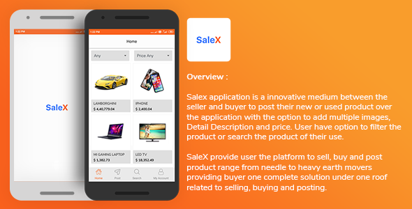 Download SaleX Application Template for Android Nulled 