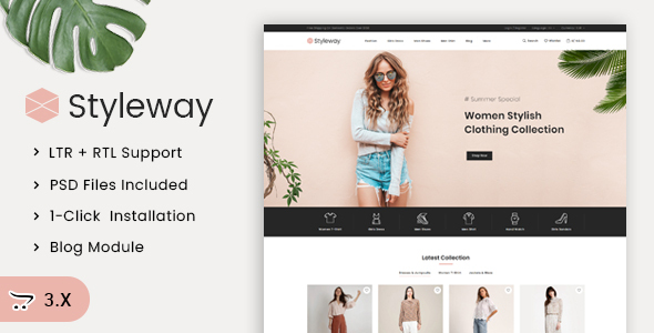 Download Styleway – Online Fashion OpenCart 3.x Responsive Theme Nulled 