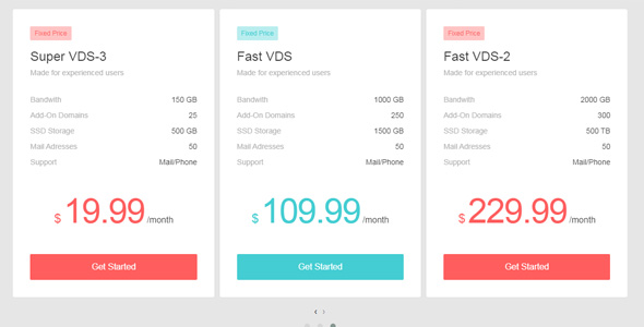 Download CSS Slider Responsive Web Pricing Tables Nulled 