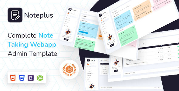 Download Noteplus | Note Taking  Admin Template Nulled 