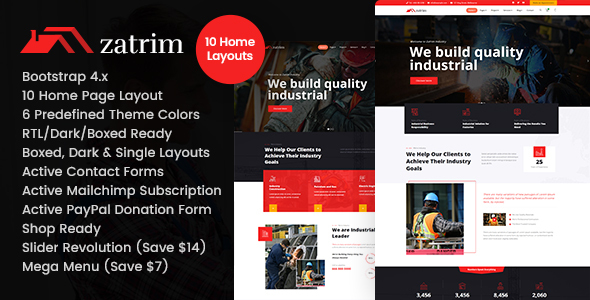 Download Zatrim – Factory Industrial HTML Template Nulled 
