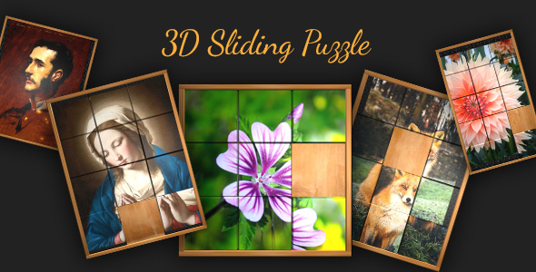 Download 3D Sliding Puzzle – Realistic puzzle game Nulled 