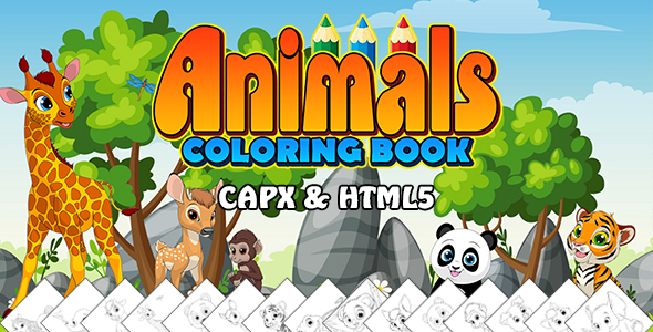 Download Animals Coloring Book App (CAPX and HTML5) Nulled 
