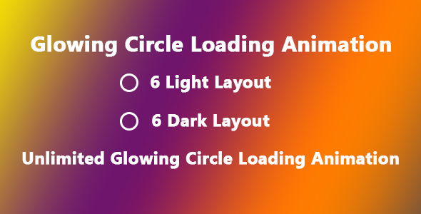 Download Glowing Circle Loading Animation Nulled 