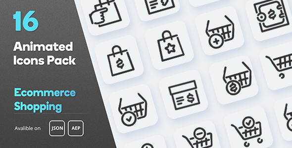 Download Ecommerce Shopping Animated Icons Pack Nulled 