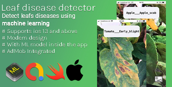 Download Leaf Disease Detector – iOS App With Custom Machine Learning Model To Detect Leaf Diseases Nulled 