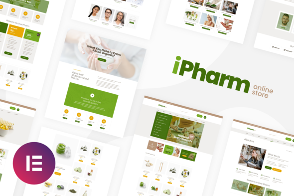 Download iPharm – Online Pharmacy Woocommerce Elementor Template Kit Nulled 