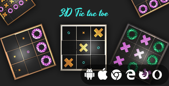 Download 3D Tic Tac Toe – Cross Platform Realistic Casual Game Nulled 