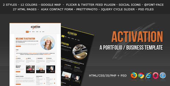 Download Activation – a Business / Portfolio Template Nulled 