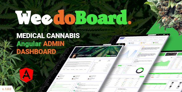 Download Weedoboard | Cannabis Dashboard Angular Template Nulled 