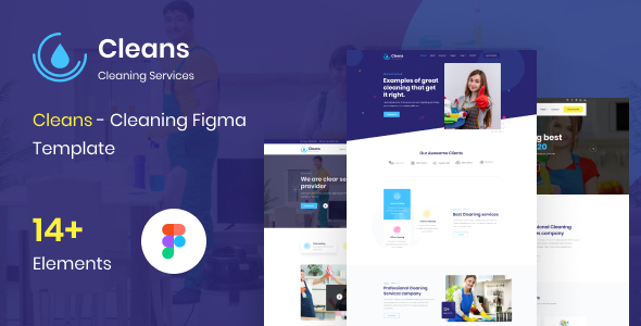 Download Cleans – Cleaning Figma Template Nulled 