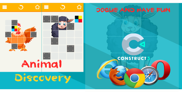 Download Animal Discovery HTML5 (Puzzle Game) – (includes c3p Construct 3 source code) Nulled 