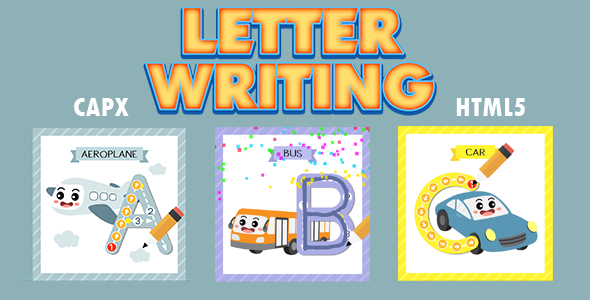 Download Letter Writing (CAPX and HTML5) Kids Education Game Nulled 