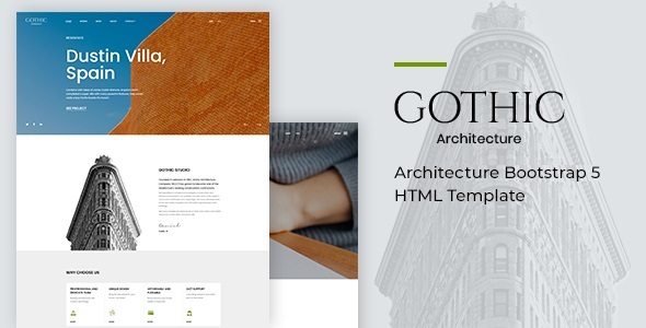 Download Gothic – Architecture Bootstrap 5 HTML Template Nulled 