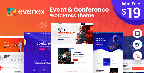 Download Evenex Event Conference WordPress Theme Nulled 