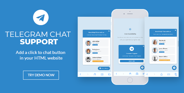 Download Telegram Chat Support – jQuery Plugin Nulled 