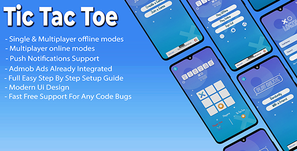 Download Tic Tac Toe  (Online & Offline support) Nulled 