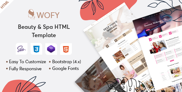 Download Wofy – Beauty & Spa HTML Template Nulled 