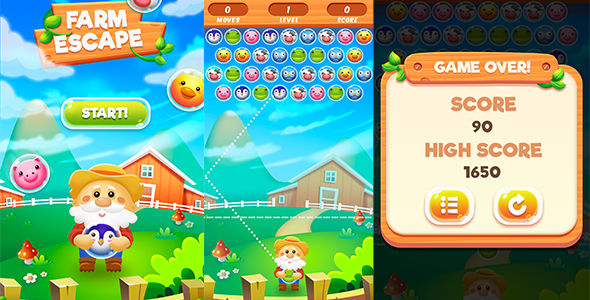 Download Bubble Shooter Game – Casual HTML5 Farm Escape Nulled 