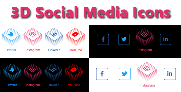 Download 3D Social Media Icons Nulled 