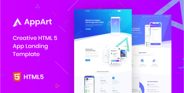 Download AppArt – Creative HTML Template For Apps Nulled 