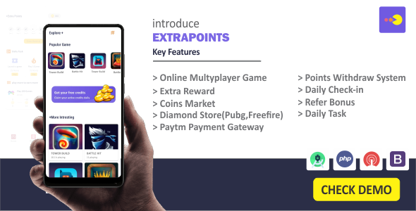 Download Extrapoints – Online Multyplayer Android App (Earning App) Nulled 