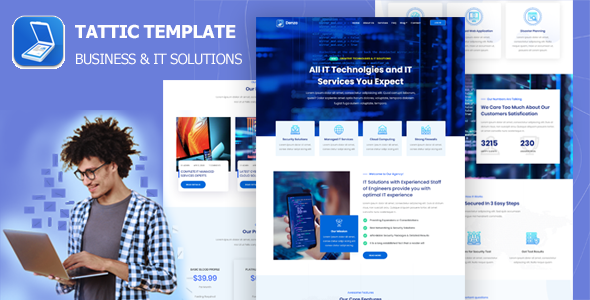 Download Tattic – Business & IT Solutions HTML5 Template Nulled 