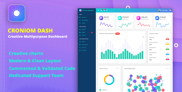 Download Croniom – Admin & Dashboard Template Nulled 