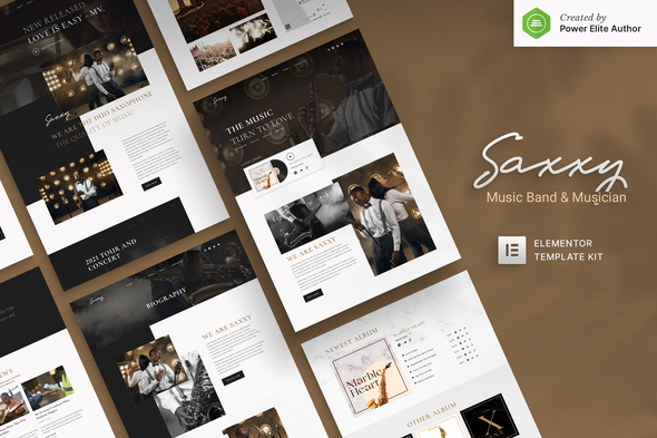 Download Saxxy – Music Band & Musician Elementor Template Kit Nulled 