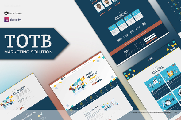 Download TOTB  – Marketing Solution Elementor Template kit Nulled 