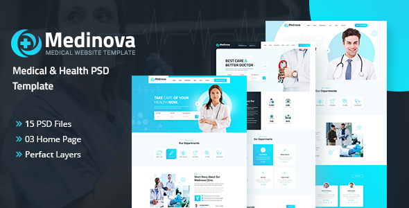 Download Medinova – Medical PSD Template Nulled 