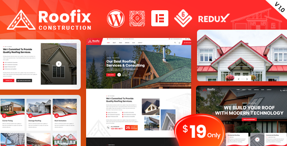 Nulled Roofix – Roofing Services WordPress Theme free download
