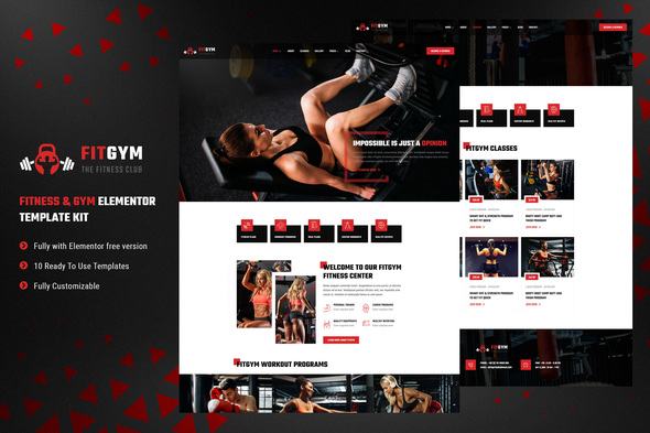 Download FitGym – Fitness & Gym Elementor Template Kit Nulled 