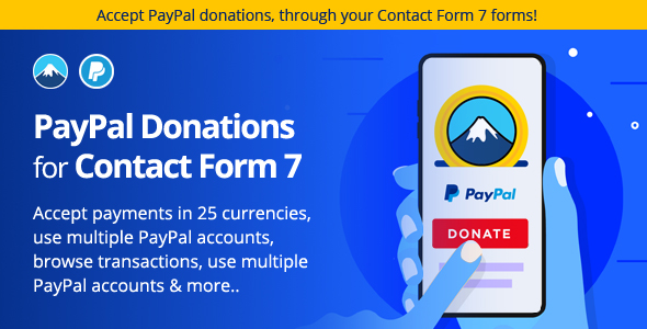 Download PayPal Donation plugin for Contact Form 7 Nulled 