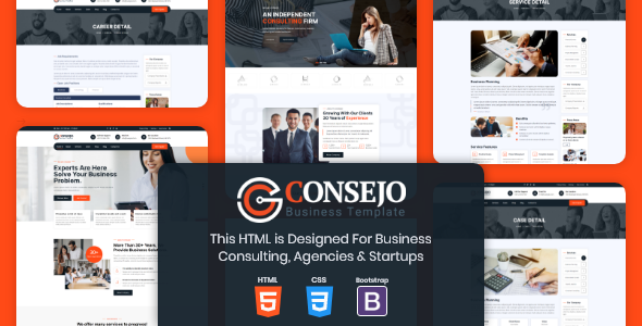 Nulled Consejo | Business HTML Template free download