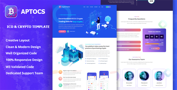 Download Aptocs – ICO & Crypto Template Nulled 