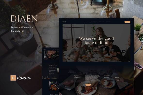 Download Djaen – Restaurant Elementor Template Kit Nulled 