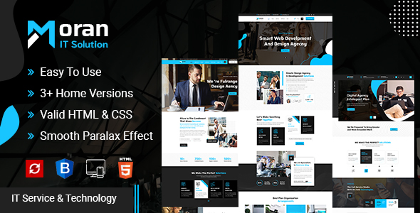 Download Moran – Technology & IT Solutions Template Nulled 