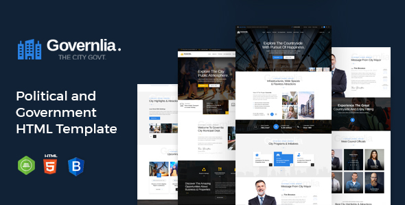 Download Governlia – Political and Government HTML Template Nulled 