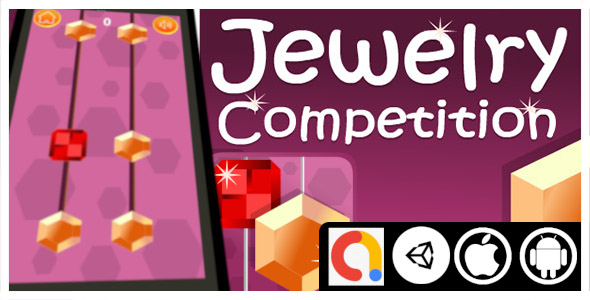 Download Jewelry Competition Unity Arcade Game with Admob ad for android and iOS Nulled 