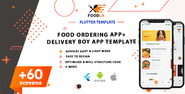 Download Flutter Food Ordering App & Food Deliver App Template | 2 Apps | Android & IOS(Flutter) Nulled 