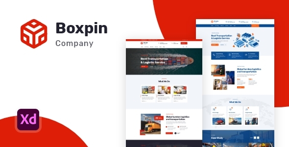 Download Boxpin – Logistics & Transportation XD Template Nulled 