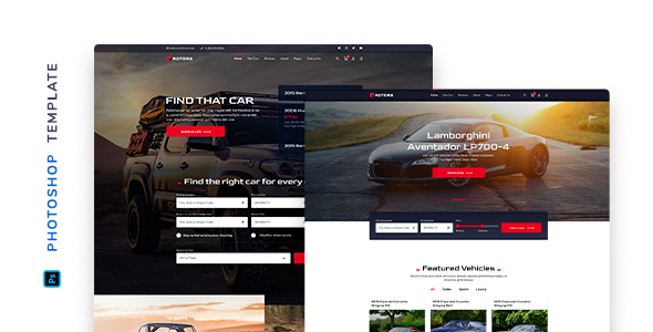 Download Rotors – Car Rental Template for Photoshop Nulled 