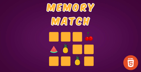 Download Memory Match – HTML5 Matching Game Nulled 