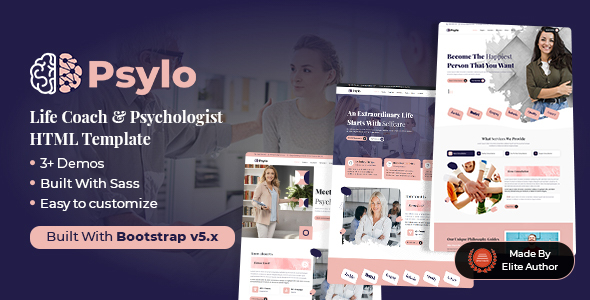 Download Psylo – Life Coach & Psychologist HTML Template Nulled 
