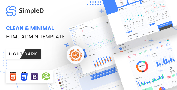Download SimpleD | HTML Admin Template Nulled 
