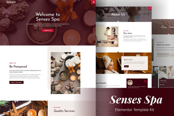 Download Senses – Beauty Spa Salon Elementor Template Kit Nulled 