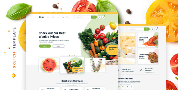 Download Disho – Grocery Store for Sketch Nulled 