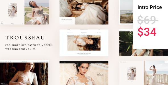 Download Trousseau – Bridal Shop WordPress Theme Nulled 
