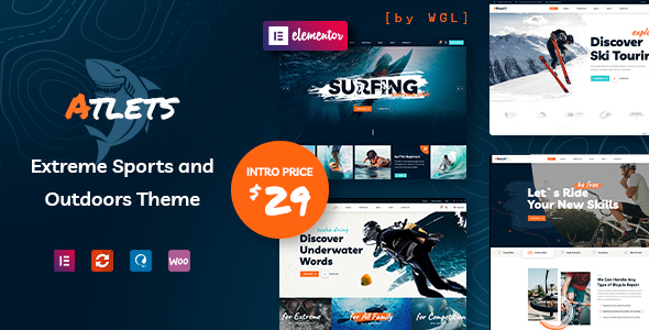Download Atlets – Extreme and Outdoors WordPress Theme Nulled 